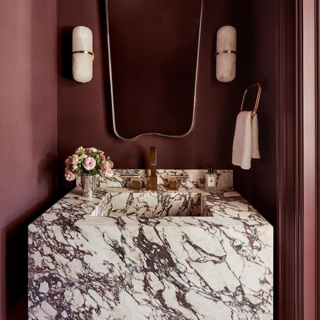 Saturated color marble