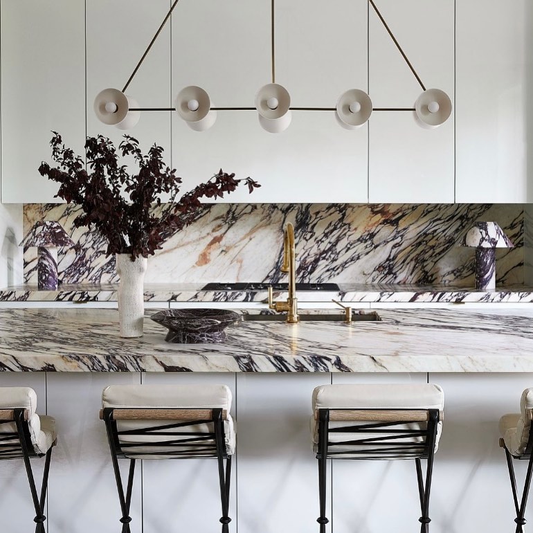 Marble countertop kitchen